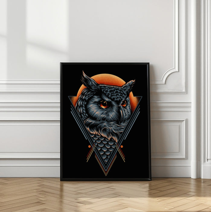 I Am The OWL Framed Art Modern Wall Decor