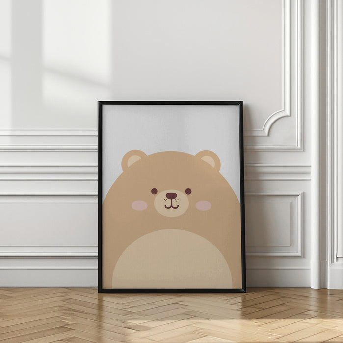 Cute Bear Framed Art Modern Wall Decor