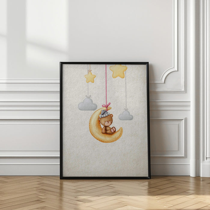 Dreamy Teddy Framed Art Modern Wall Decor