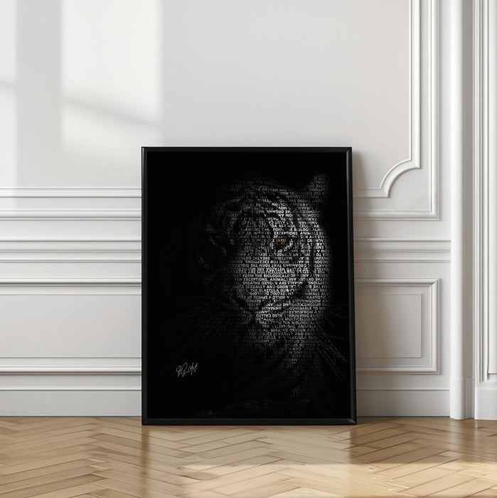 The Tiger Framed Art Modern Wall Decor