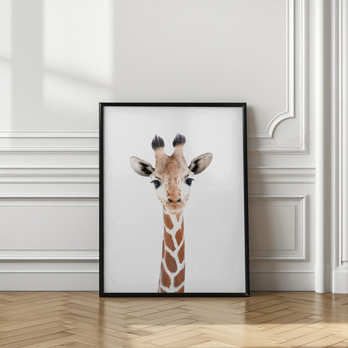 Baby Giraffe Framed Art Wall Decor