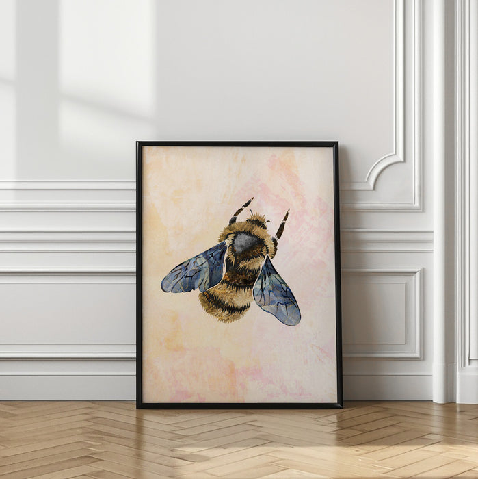 Rustic bee Framed Art Modern Wall Decor