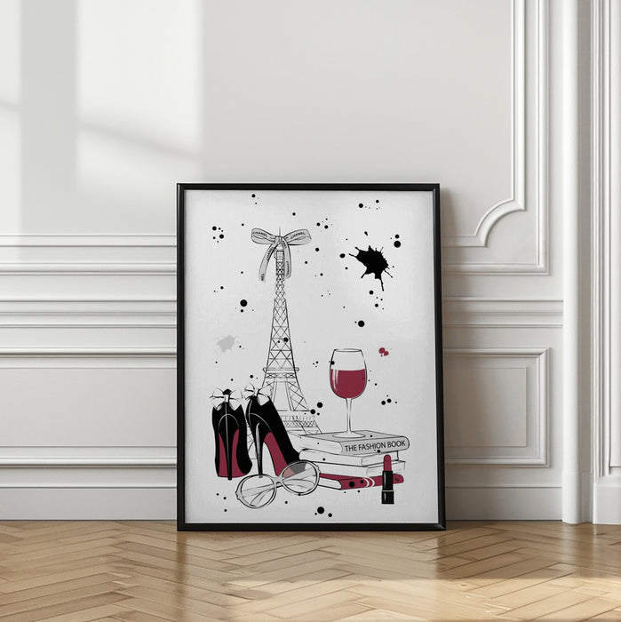 Living in Paris Framed Art Modern Wall Decor