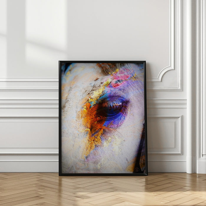 Painted Horse Framed Art Modern Wall Decor