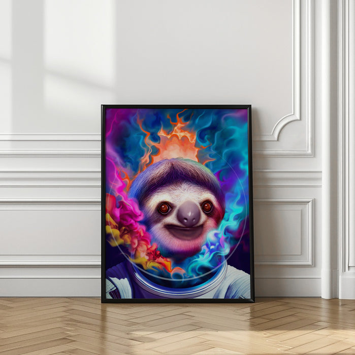 COLORFUL ASTRONAUT Framed Art Modern Wall Decor