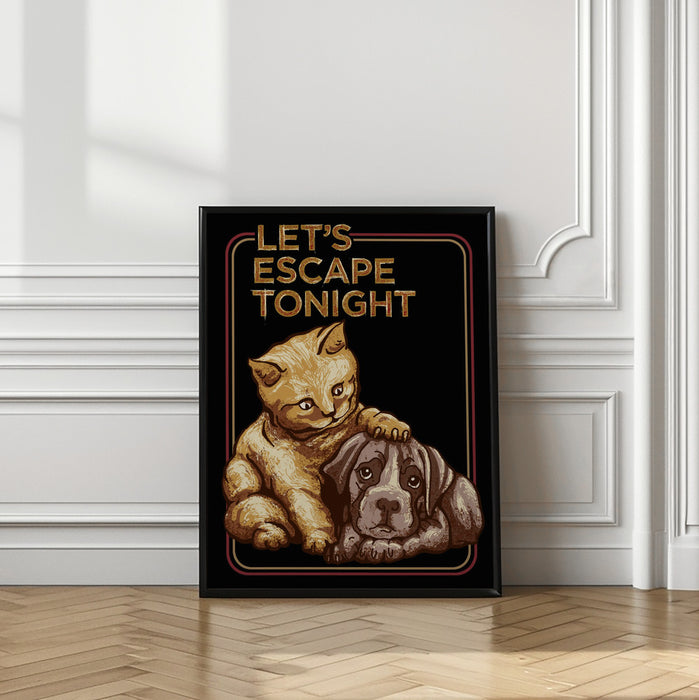 LET'S ESCAPE TONIGHT Framed Art Wall Decor