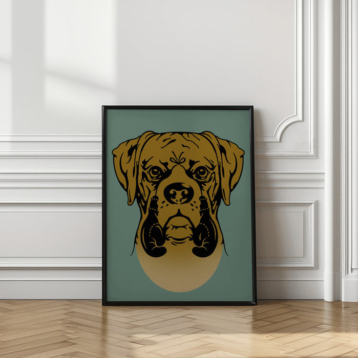 BOXER Framed Art Modern Wall Decor