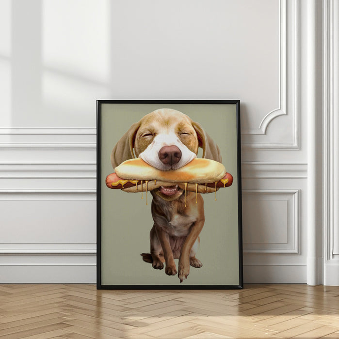 hotdog Framed Art Modern Wall Decor