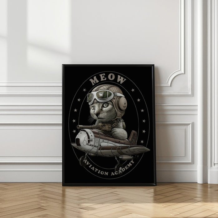 meow academy Framed Art Modern Wall Decor