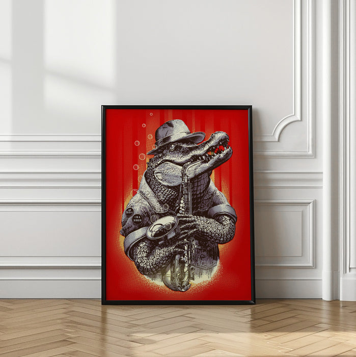 croc rocks Framed Art Wall Decor