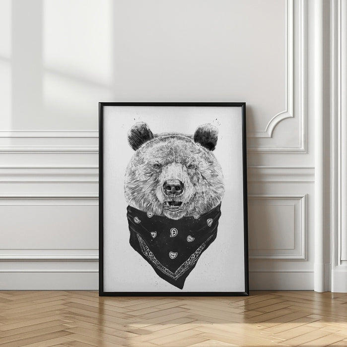 Wild bear Framed Art Modern Wall Decor