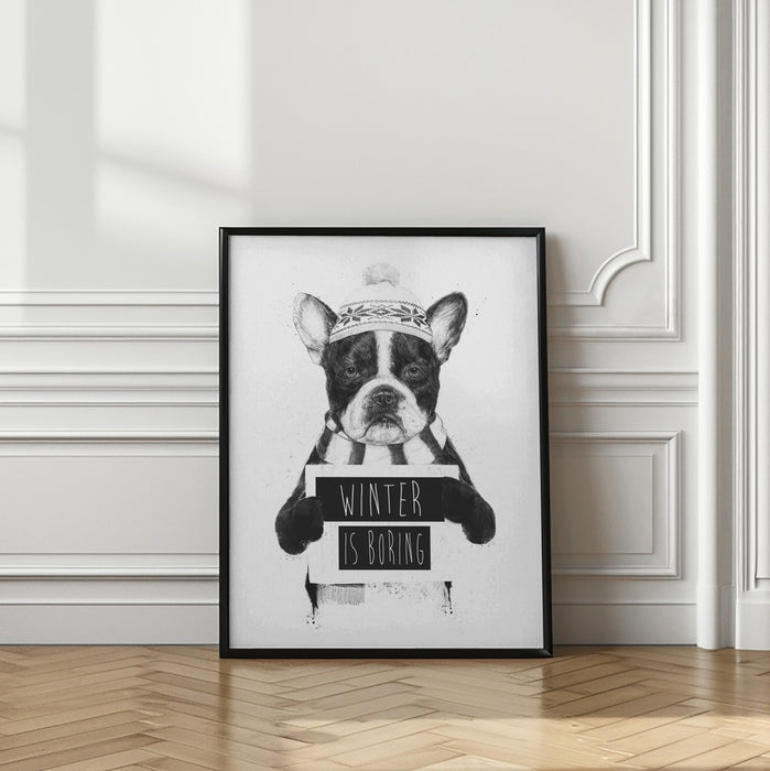 Winter is boring Framed Art Wall Decor