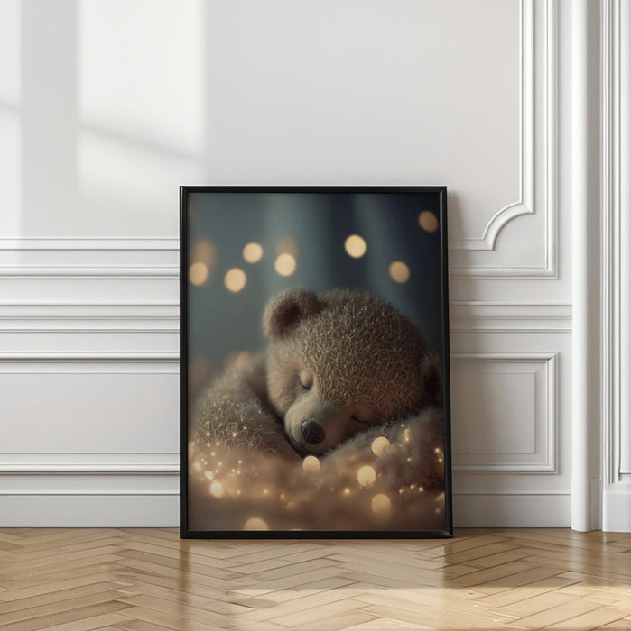 My Sleeping Teddy Framed Art Modern Wall Decor