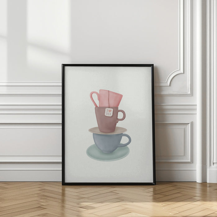 I Love TEA Framed Art Wall Decor