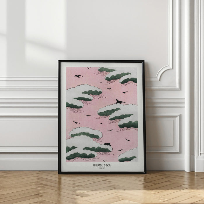 Pink Sky Framed Art Wall Decor