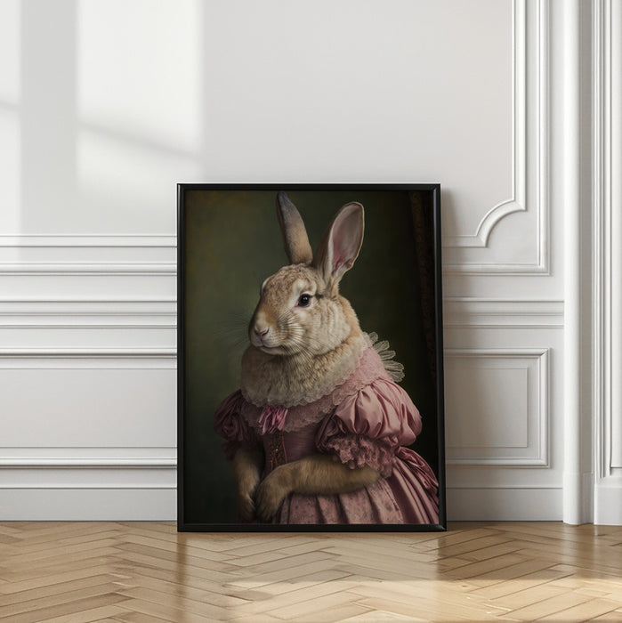 Mrs Bunny`s Daughter Framed Art Modern Wall Decor