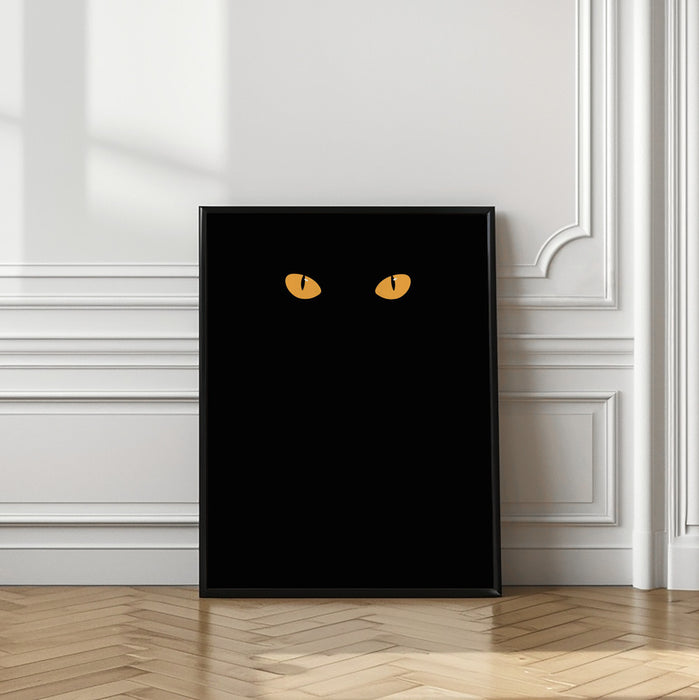 Halloween cat eyes Framed Art Wall Decor