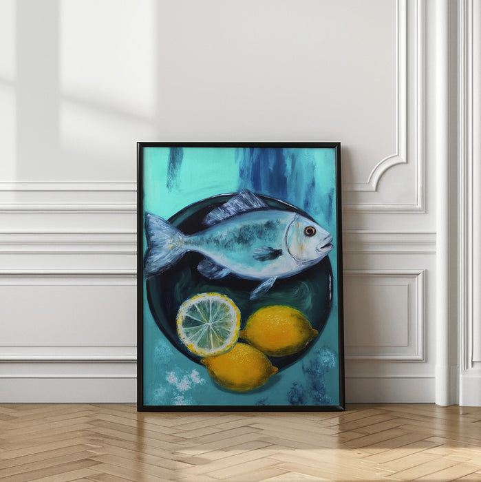 A Fishplate Framed Art Modern Wall Decor