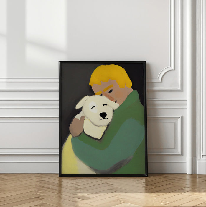 Oh My Dog Framed Art Modern Wall Decor