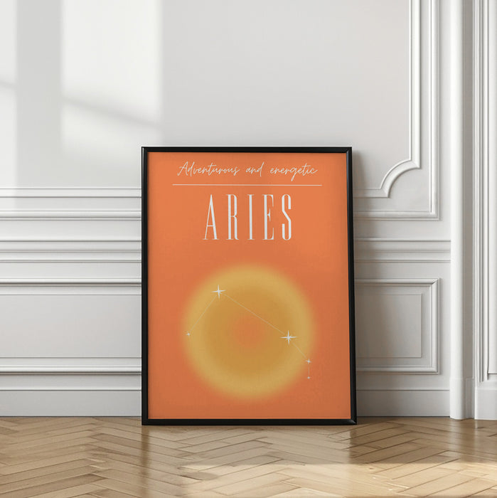 Aries Zodiac Print Art Framed Art Modern Wall Decor