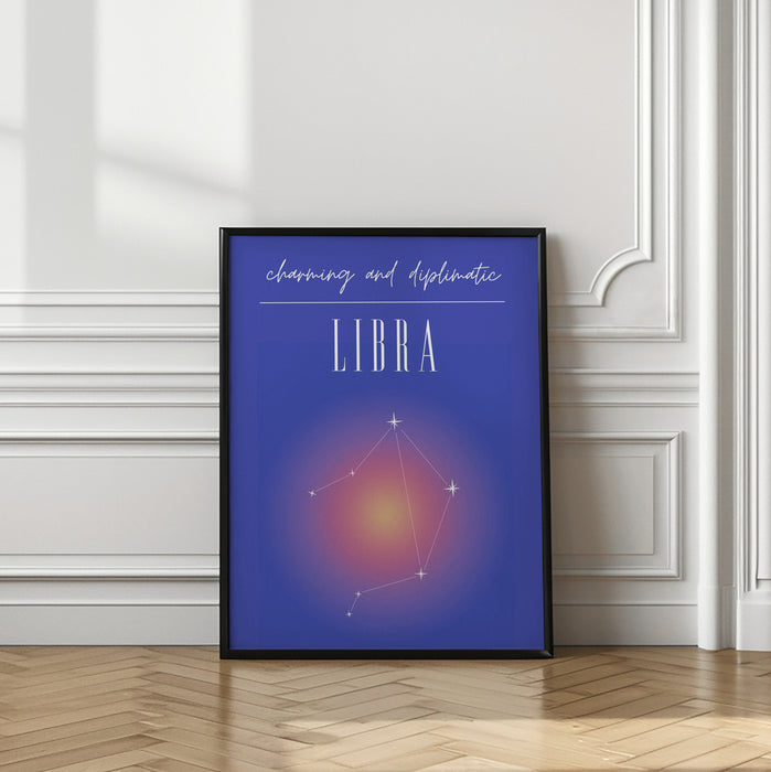 Libra Zodiac Print Art Framed Art Wall Decor