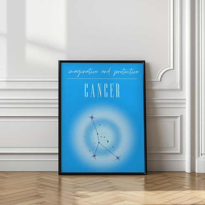 Cancer Zodiac Print Art Framed Art Modern Wall Decor