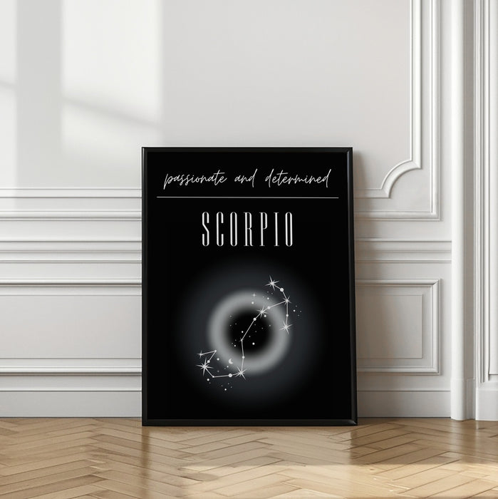 Scorpio Zodiac Print Art Framed Art Modern Wall Decor