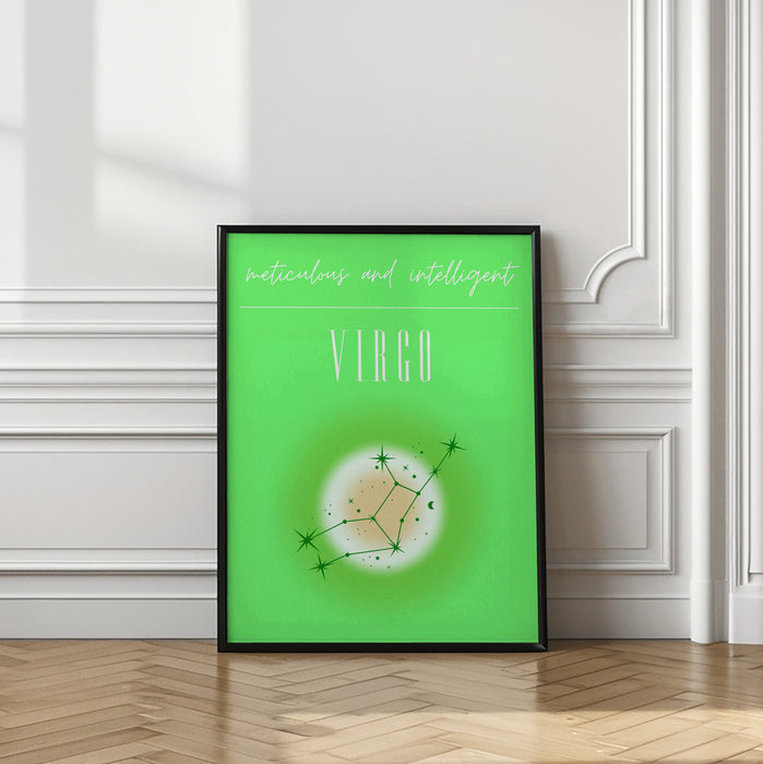 Virgo Zodiac Print Art Framed Art Modern Wall Decor