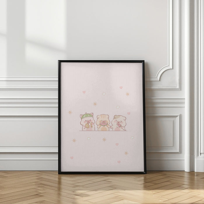 Pig Squad Framed Art Wall Decor