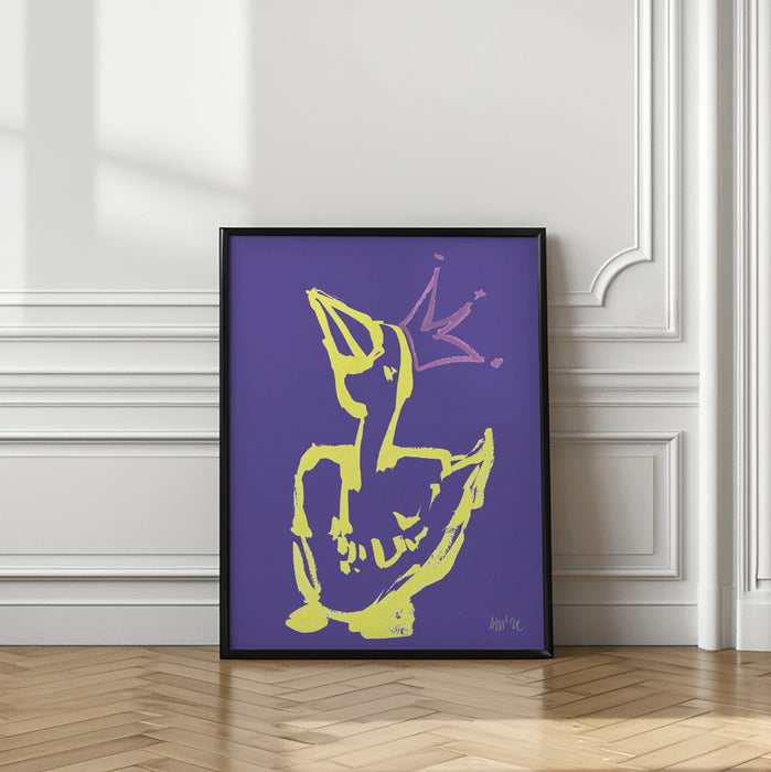 Queen Duck Framed Art Modern Wall Decor