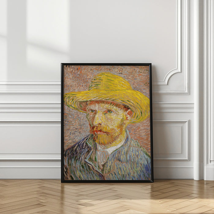 Self Portrait With Straw Hat Framed Art Wall Decor