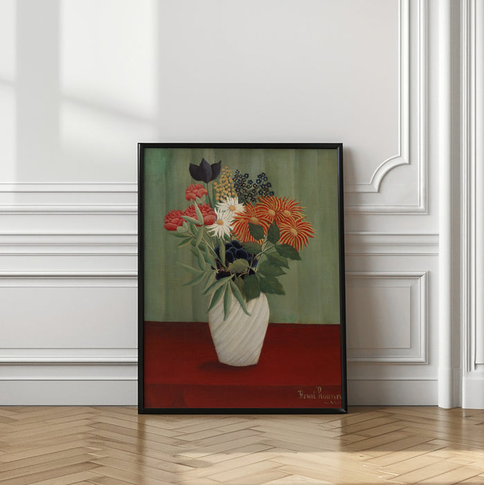 Bouquet De Fleurs Framed Art Modern Wall Decor