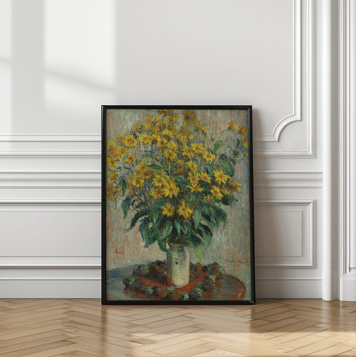 Jerusalem Artichoke Flowers Framed Art Wall Decor