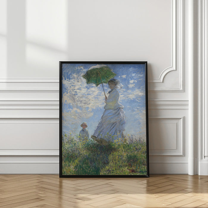 Women With Parasol Framed Art Wall Decor