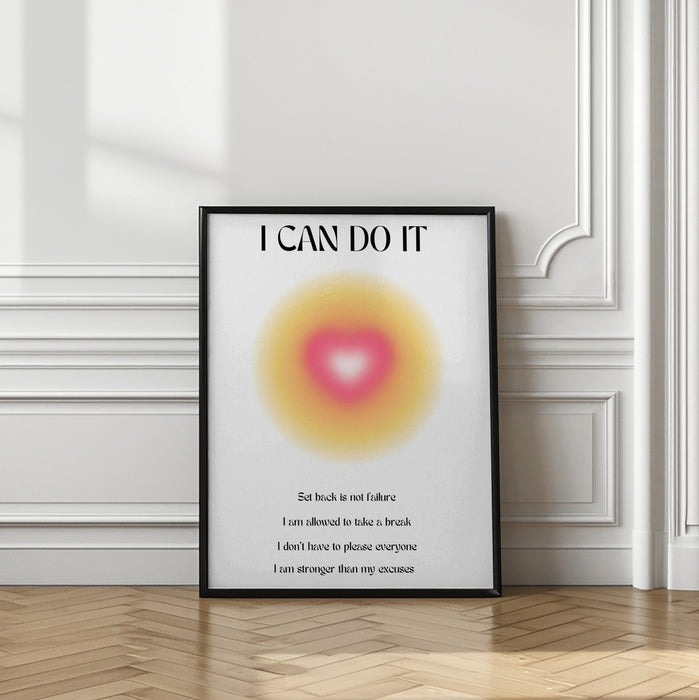 Motivational Aura Poster Framed Art Modern Wall Decor