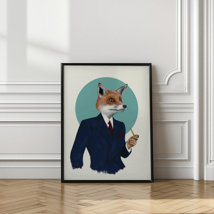 Mr Fox Framed Art Wall Decor