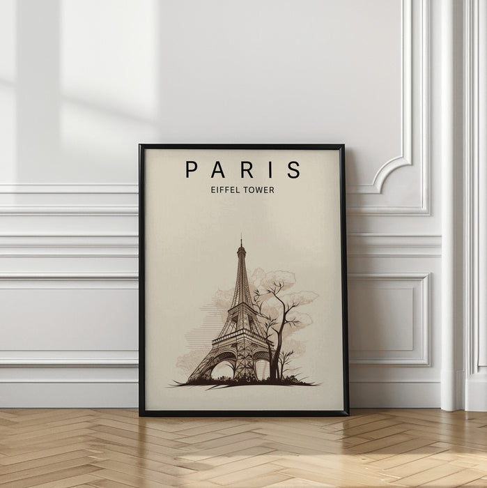 Paris Eiffel Tower Framed Art Wall Decor