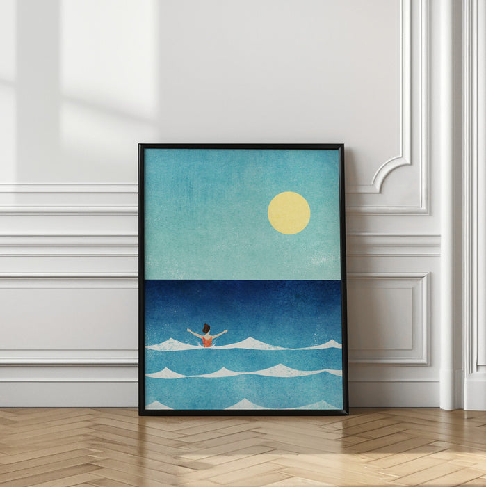 Sea Swim ii Framed Art Modern Wall Decor