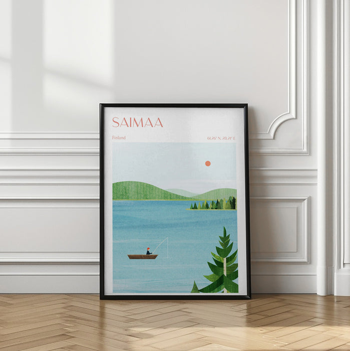 Lake Saimaa, Finland Framed Art Modern Wall Decor