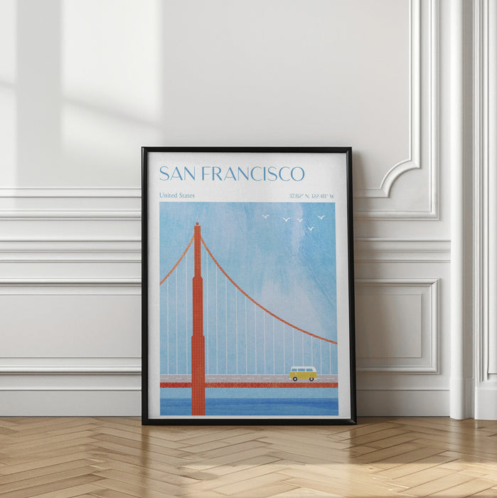 San Francisco, Golden Gate Bridge Framed Art Wall Decor