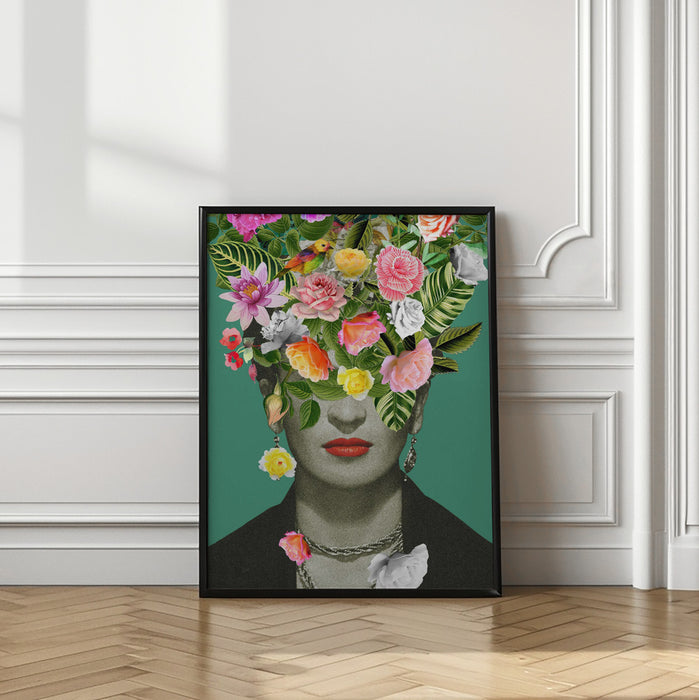 Floral Frida Framed Art Wall Decor