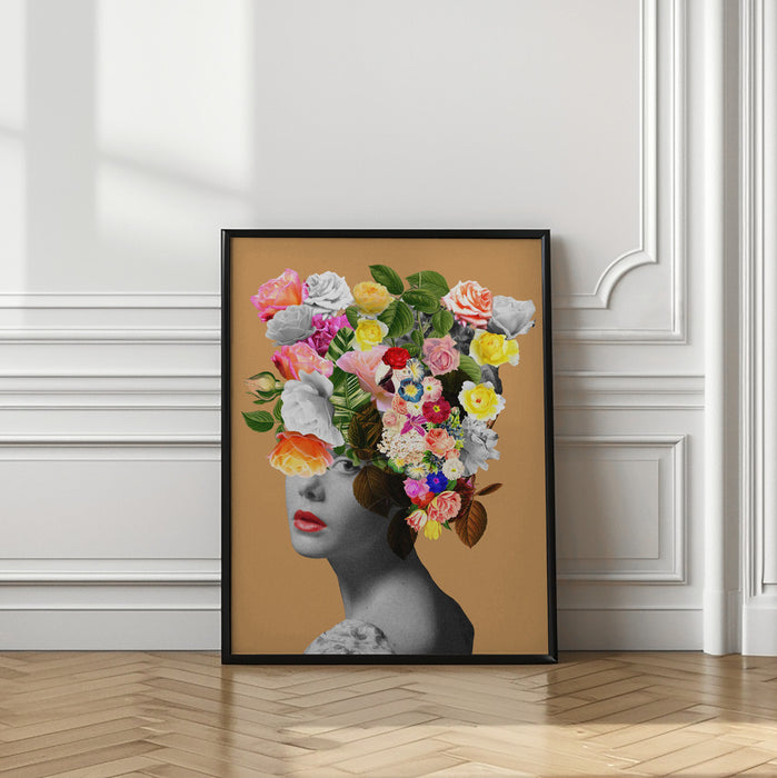 Floral portrait Framed Art Wall Decor