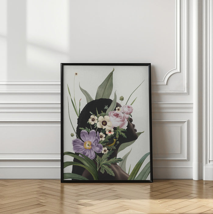 Purple flower Framed Art Wall Decor