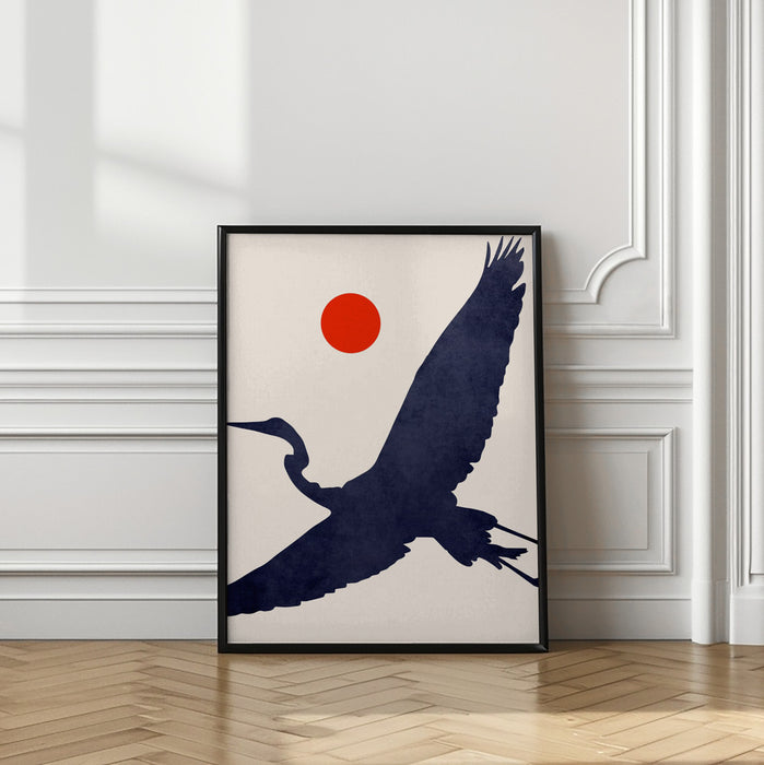 Crane Framed Art Wall Decor