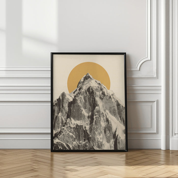 Mountainscape Framed Art Modern Wall Decor