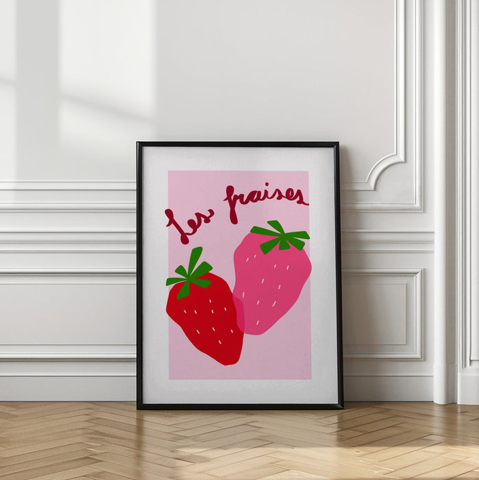 Les Fraises Framed Art Modern Wall Decor