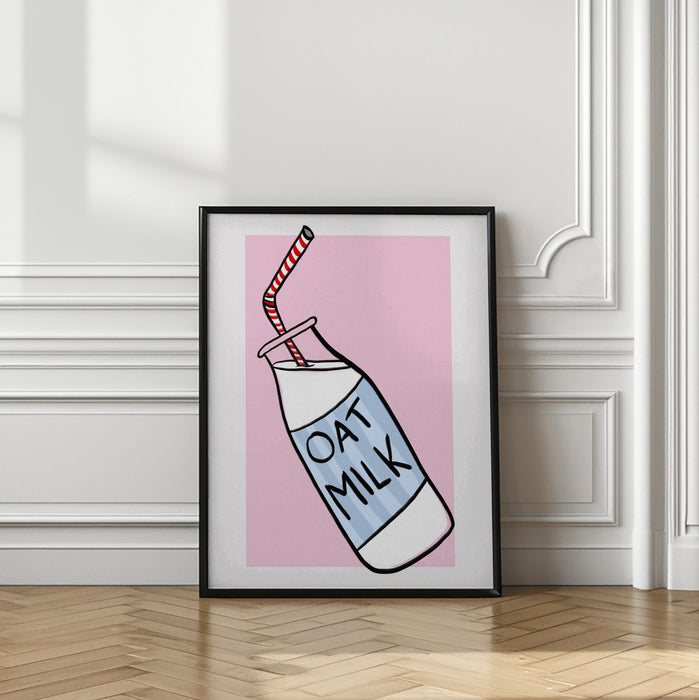 Oat Milk Framed Art Wall Decor