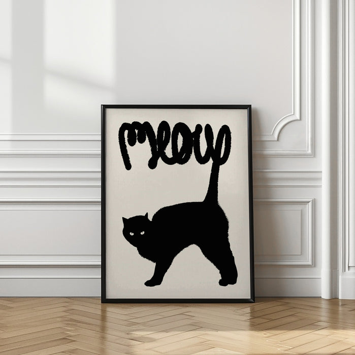 Meow Framed Art Modern Wall Decor