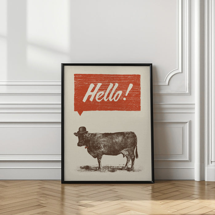 Hello Framed Art Wall Decor