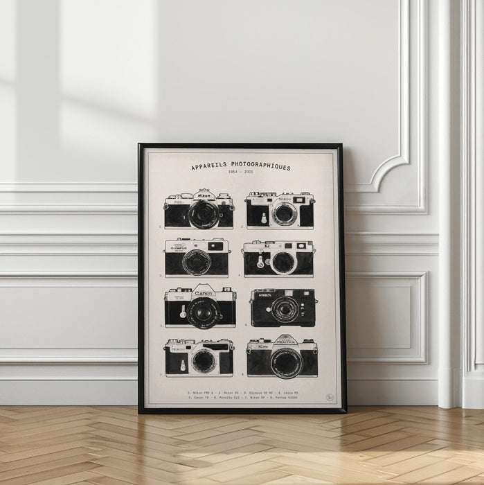 Appareils Photographiques Framed Art Modern Wall Decor